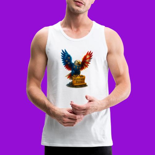 Veterans Press & Bald Eagle Flag 2 Print Set - Men's Premium Tank