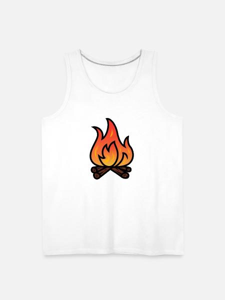 bonfire - Men's Premium Tank - white