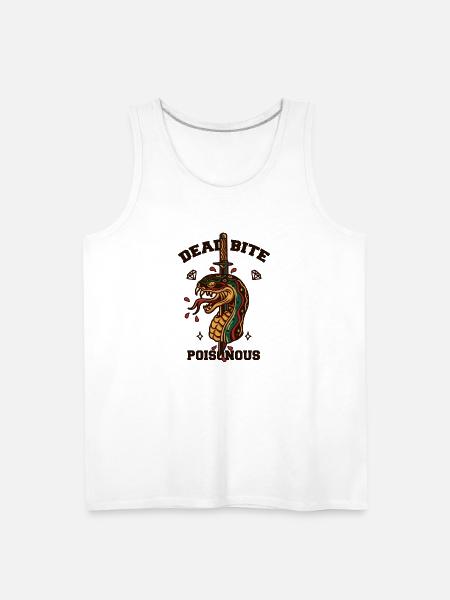 Snake And Dagger - Men's Premium Tank - white