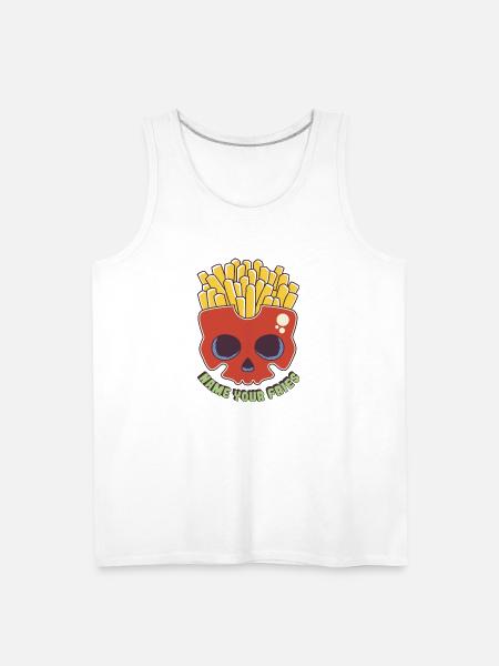 Poisoned Fries - Men's Premium Tank - white