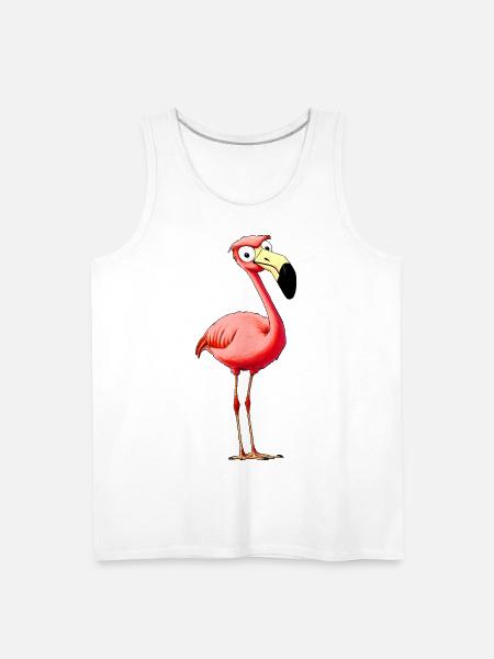 Flamingos Style - Men's Premium Tank - white