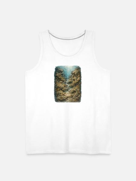 Hidden Ocean Animals - Men's Premium Tank - white