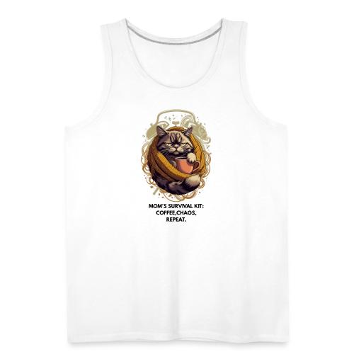 Powered by Sarcasm Cat Tee - Men's Premium Tank