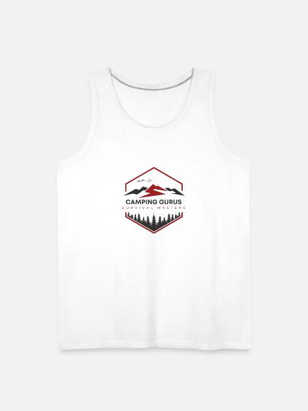 Camping Gurus Survival Masters - Men's Premium Tank - white