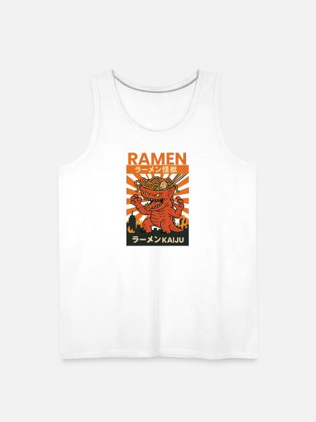 Ramen Kaiju Inferno - Men's Premium Tank - white