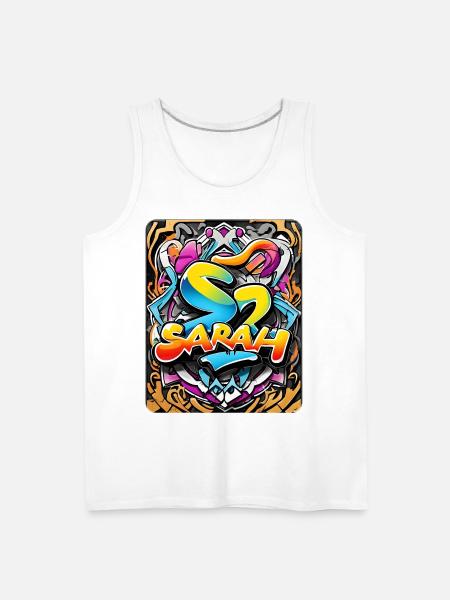 Sarah - Men's Premium Tank - white