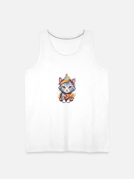 Cute Cat - Men's Premium Tank - white