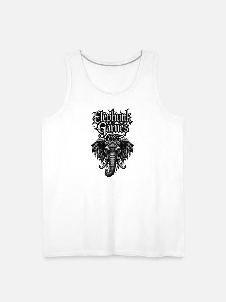 Elephant Games Logo - Men's Premium Tank - white