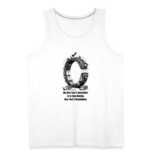The Resolution Loop - Sarcastic New Year's T-Shirt - Men's Premium Tank
