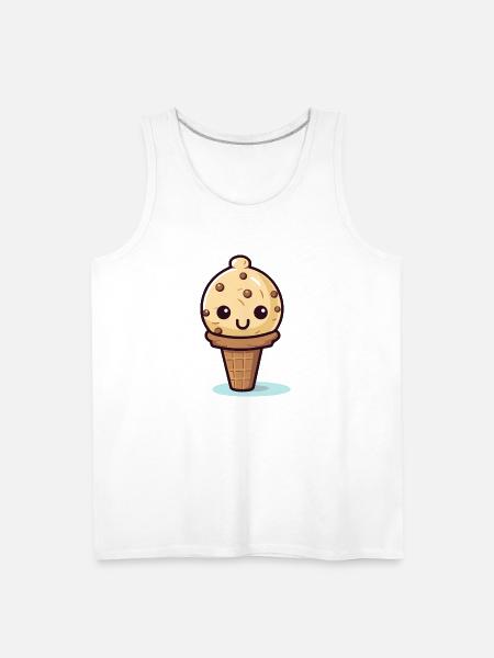 Ice Cream Cone - Men's Premium Tank - white