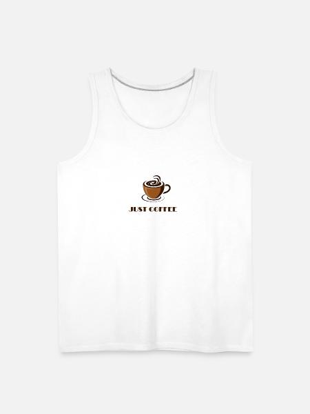 JUST COFFEE - Men's Premium Tank - white