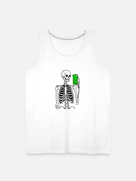 Selfie Time - Men's Premium Tank - white