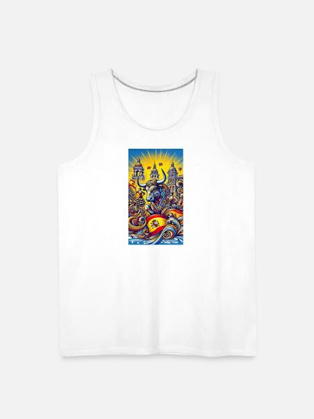 Spanien Stier Espana Design - Men's Premium Tank - white