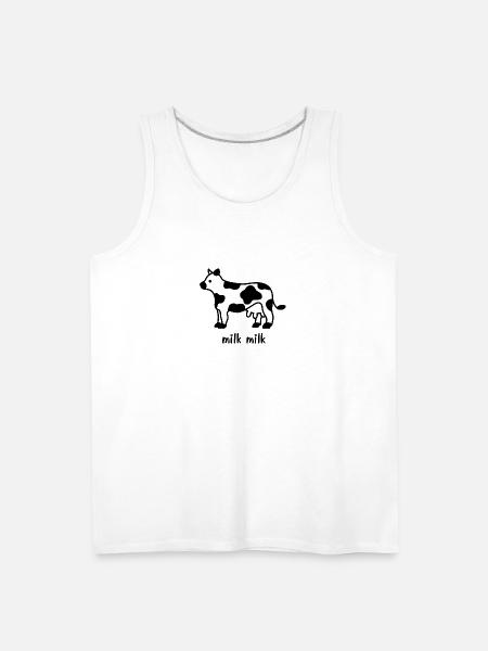 milk milk - Men's Premium Tank - white