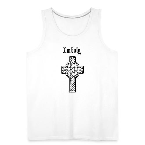 Imbolg Black Logo and Cross - Men's Premium Tank