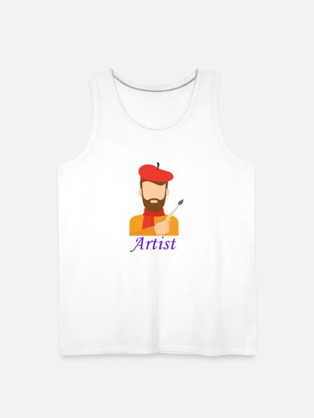 Artist - Men's Premium Tank - white