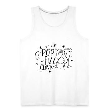 Pop Fizz Clink New Years Day - Men's Premium Tank - white - Front