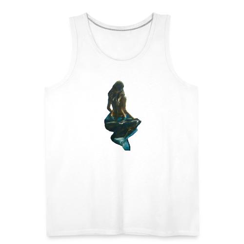 Midnight Mermaid on a rock - Men's Premium Tank