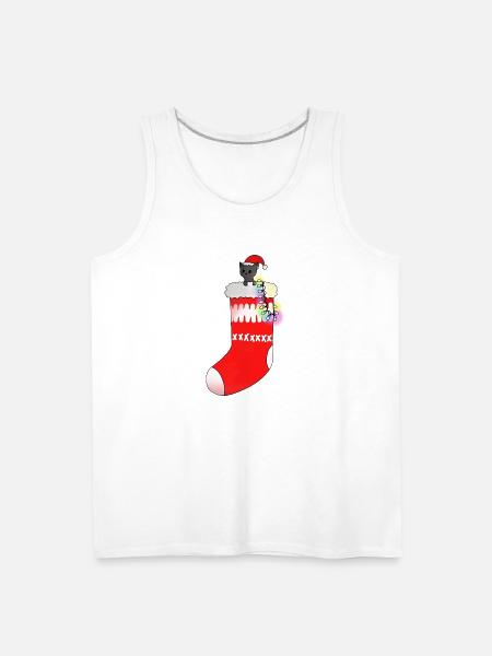 Christmas Socks - Men's Premium Tank - white