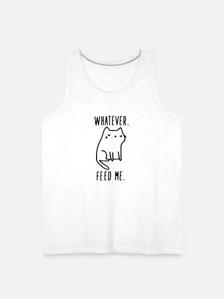 Whatever Feed Me Funny - Men's Premium Tank - white