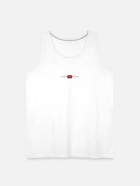 Amsterdam Flag Heartbeat - Men's Premium Tank - white