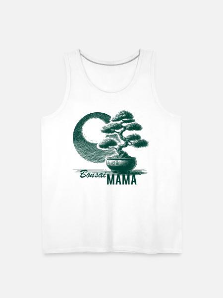 Bonsai Mama - Men's Premium Tank - white