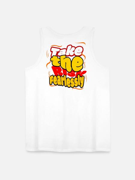 Fearless Tshirt - Men's Premium Tank - white