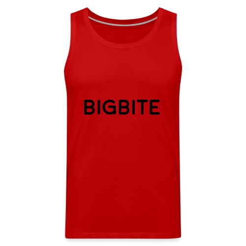 BIGBITE logo red (USE) - Men's Premium Tank