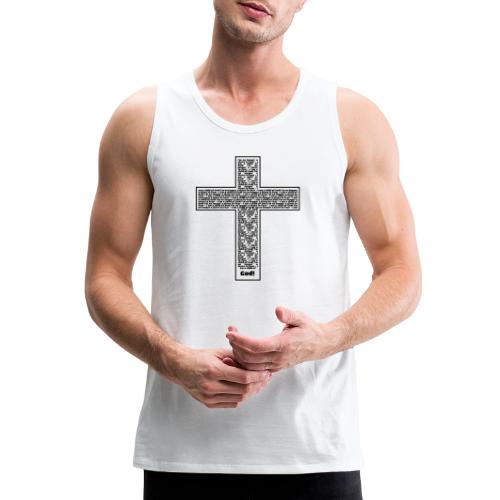 Jesus cross. I'm no longer a slave to fear. - Men's Premium Tank