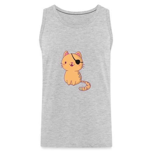 Cat with 3D glasses doing Vision Therapy! - Men's Premium Tank