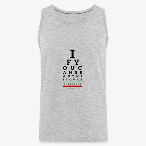 Visual Test Chart for Introverts - Men's Premium Tank