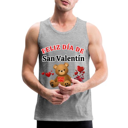 Valentine's Day Celebration Bears Love Hearts. - Men's Premium Tank