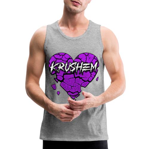 KrushEm heart purple - Men's Premium Tank