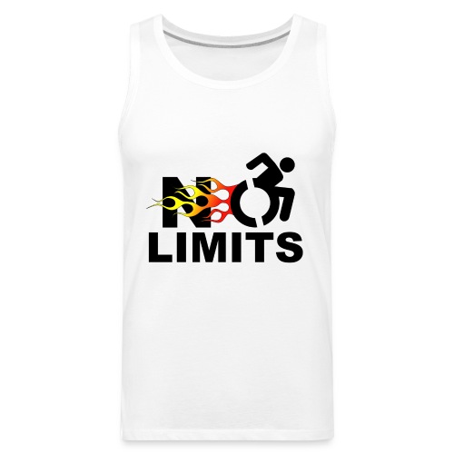 No limits for me with my wheelchair - Men's Premium Tank