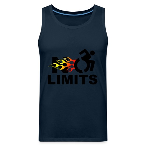 No limits for me with my wheelchair - Men's Premium Tank