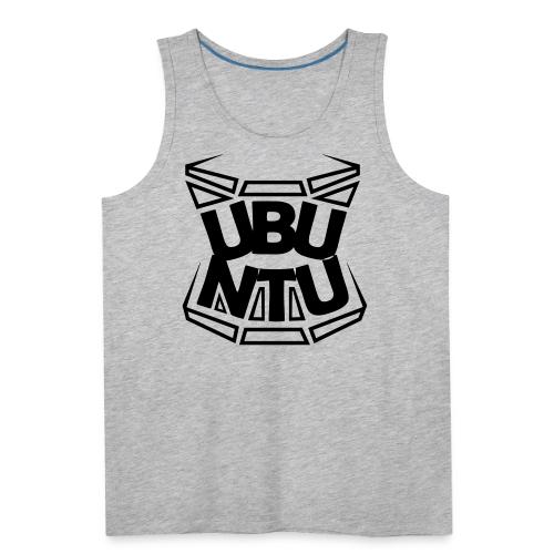 UBUNTU-LOGO-BLK-7 - Men's Premium Tank