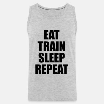 Eat train sleep repeat - Tank Top for men