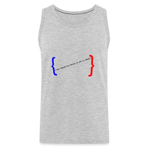 I can teach my brain to see in stereo - Men's Premium Tank