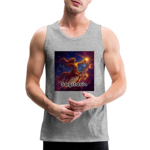 Sagittarius zodiac designs, constellations, univer - Men's Premium Tank