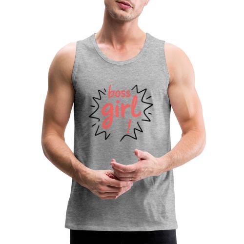 Boss Girl Bold Feminist Statement - Men's Premium Tank