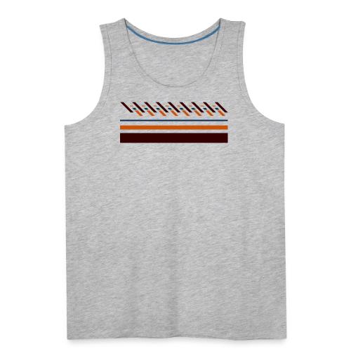 Cute, colorful striped designs for the seasons - Men's Premium Tank