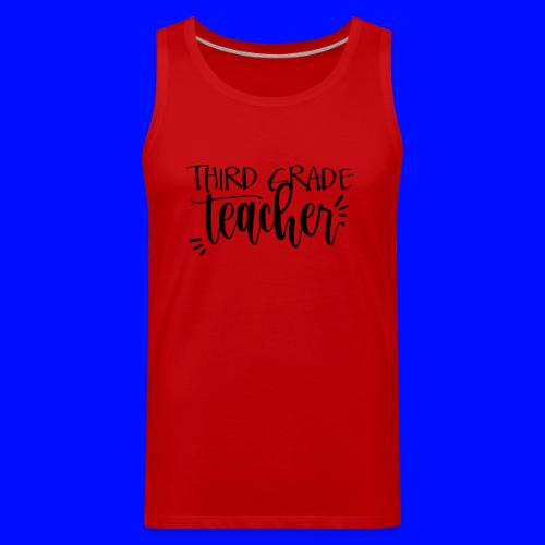 Third Grade Teacher T-Shirts - Men's Premium Tank