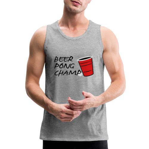 Beer Pong Champ 3 Color Vector - Men's Premium Tank