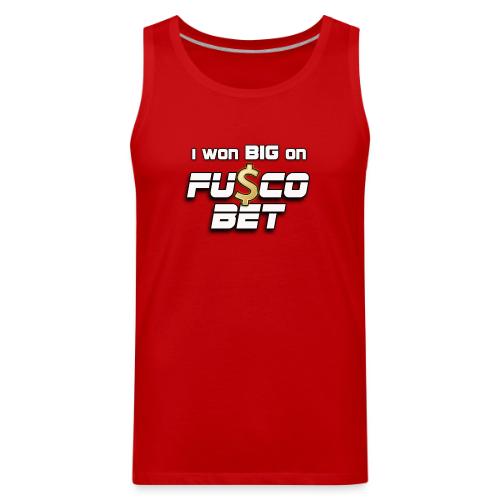 I WON BIG ON FUSCOBET - Men's Premium Tank