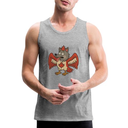 Maple-Mad Wolfbird – Quirky Canadian Creature - Men's Premium Tank