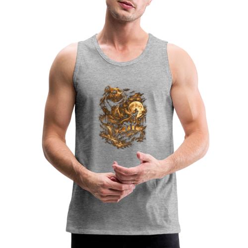 Pit Bull Howling Moon Fantasy Forest Tee - Men's Premium Tank