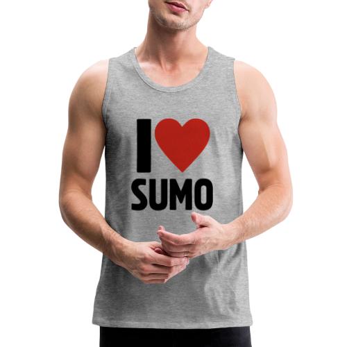 I Love Sumo – Bold Minimalist Sumo Wrestling Fan - Men's Premium Tank
