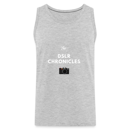 The DSLR Chronicles Tee 2 (white letters) - Men's Premium Tank