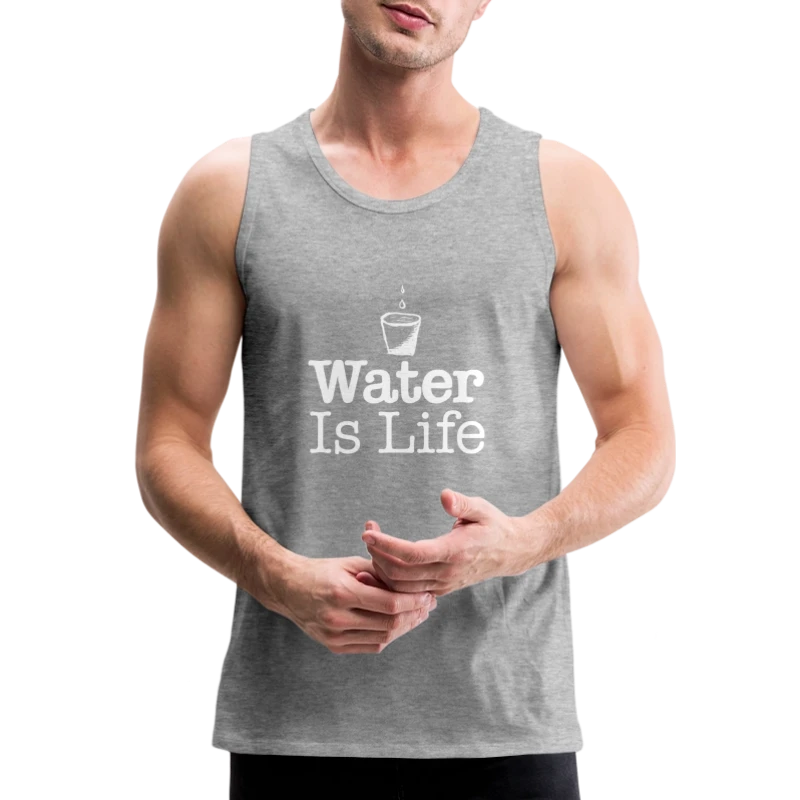 water Is Life W - Men's Premium Tank