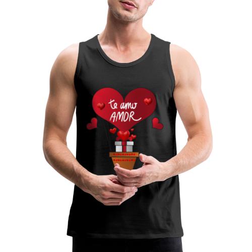 Fashion Valentine's Day Hearts, Gifts February 14 - Men's Premium Tank